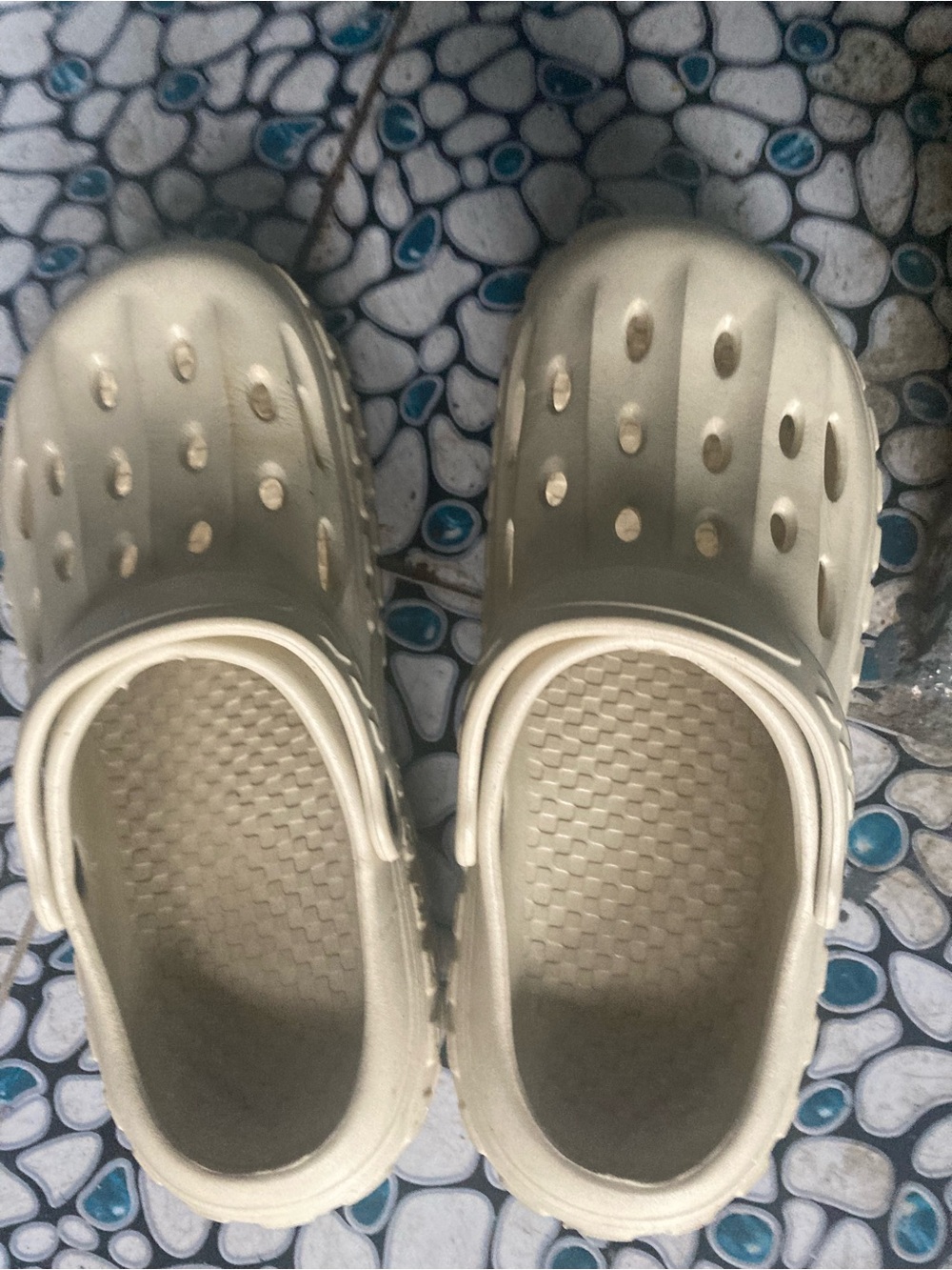 Unbranded Cream Lightweight Slip-On Clogs